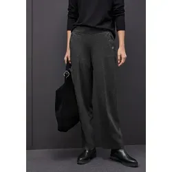 STREET ONE Webhose mit elastischem Bund schwarz 46
