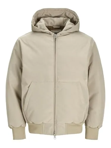 JACK & JONES Male Blousonjacke - Funktionsjacke mit Kapuze, aus 100% Polyester, ideal für aktive Freizeit und schützt vor Wind und Wetter.