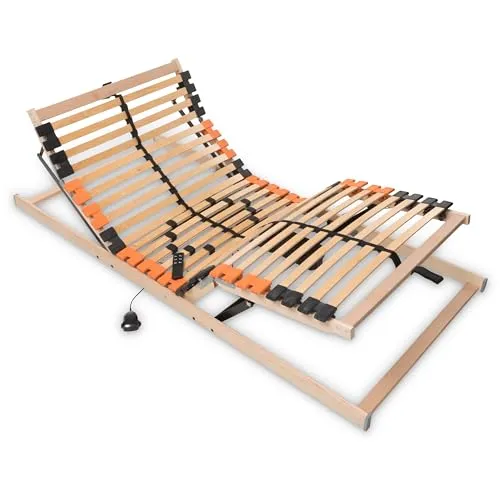Madera Medifix Elektro – 7-Zonen-Lattenrost mit elektrischer Verstellung - Lattenroste mit individuellem Schlafkomfort, dank elektrischer Kopf- und Fußteilverstellung für optimale Anpassung und Unterstützung der Wirbelsäule.