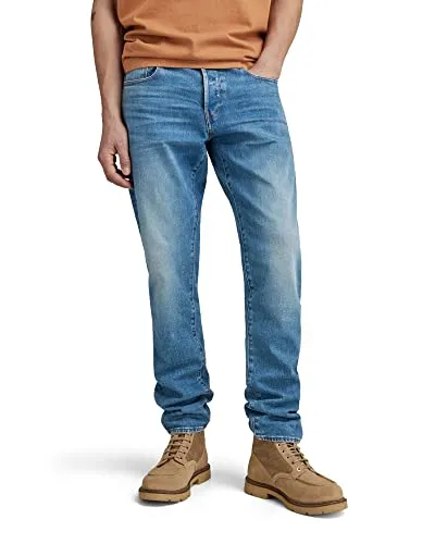 G-STAR RAW Herren 3301 Regular Tapered Jeans - Moderne Jeans mit normalem Sitz und schmal zulaufendem Bein, ideal für einen lässigen Look und hohen Tragekomfort.