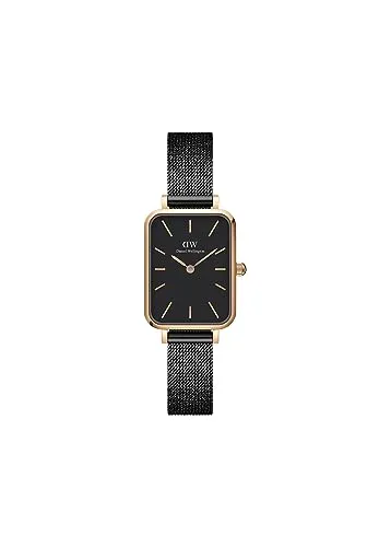 Daniel Wellington Quadro Damen-Armbanduhr Gold-Schwarz DW00100433 - Armbanduhren, stilvolles Design mit edlem Gold-Schwarz-Finish, perfekt für jeden Anlass und ein Must-Have für modebewusste Frauen.