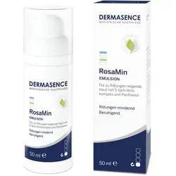 DERMASENCE RosaMin Emulsion 50 ml – Beruhigende Gesichtscreme für empfindliche Haut - Tagespflege für sensible Haut, die Rötungen neigt. Mit pflanzlichem 5-fach-Wirkkomplex stärkt sie die Hautbarriere und sorgt für ein angenehmes Hautgefühl.