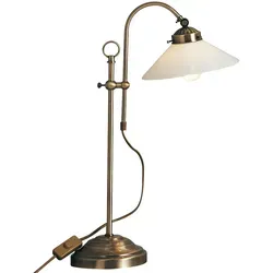 Höhenverstellbare Tischlampe LED aus Glas