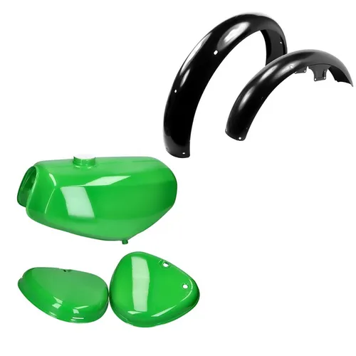 Craftride Halter Tank/Benzintank grün für Simson S50 S51 S70 - Hochwertiger Tankhalter mit Schutzblech, ideal für Simson-Fans, sorgt für sicheren Halt und schützt vor Schmutz.