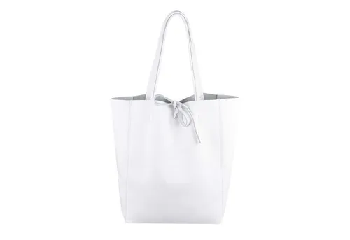 ITALYSHOP24 Schultertasche Made in Italy Damen Premium Leder SHOPPER Tasche HOBO Umhängetasche, Echtleder Business Bag leicht groß klassisch sicher geräumig Beutel