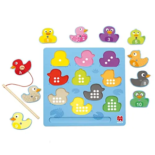 Goula 59453 Magnetisches Entenpuzzle, Mehrfarbig