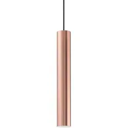 Pendelleuchte LOOK, Ø 6cm, Kupfer mit GU10 LED - Moderne Pendelleuchte in Kupfer, energieeffizient mit GU10 LED, ideal für stimmungsvolle Beleuchtung in Wohnräumen.