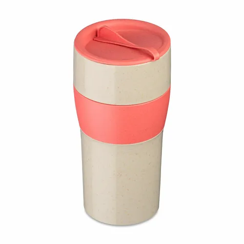 Koziol Thermobecher Aroma To Go XL, Isolierbecher, Kunststoff Nature Coral 700ml