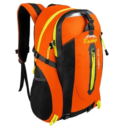 OcioDual Wanderrucksack 30L Orange, Travelite Rucksack, Arbeitsrucksack Herren, Wanderrucksack Herren, Rucksack Wasserdicht, Reiserucksack, Camping, Survival und Outdoor-Sport