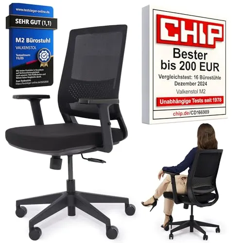 VALKENSTOL M2 Ergonomischer Bürostuhl – Testsieger für maximalen Komfort und Unterstützung