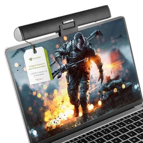 IKANOO HeroMusics N12 Soundbar mit USB Anschluss schwarz