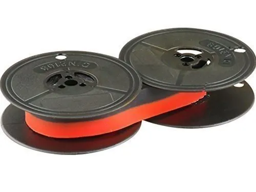 Farbbandfabrik Original Original Stofffarbband für DIN 32755, 53 mm Durchmesser, Schwarz/Rot