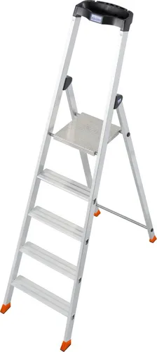 KRAUSE Stehleiter Solido 5 Sprossen – Robust und Praktisch von Krause