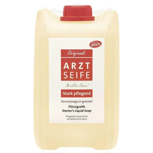 Arztseife flüssig 5 l - Sanfte Waschpflege für empfindliche Haut - Reinigung: Stark rückfettende Flüssigseife, ideal für häufige Anwendung, dermatologisch getestet und ohne Farbstoffe, perfekt für empfindliche Haut.