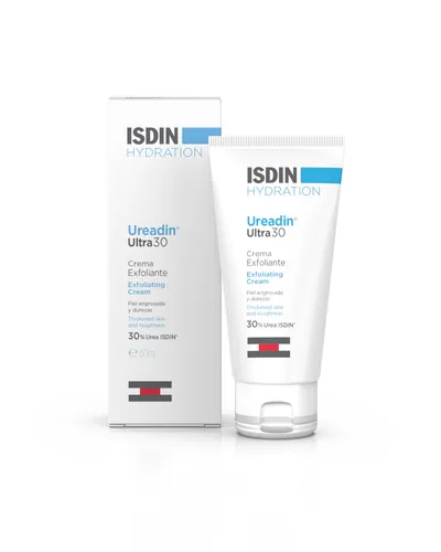 Isdin Ureadin Ultra 30 Crema Exfoliante 50 Ml - Feuchtigkeitscreme für alle Hauttypen, ideal zur Vorbereitung auf die Sonne. Die Peelingcreme sorgt für eine glatte, gepflegte Haut und ein perfektes Bräunungsergebnis.