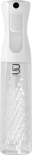 L3VEL3 Beveled Spray Bottle Weiß/Transparent Sprühflasche