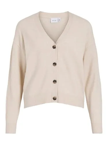 Vila Strickjacke VIRIL mit V-Ausschnitt - Elegante Strickjacke mit geknöpfter Vorderseite, ideal für vielseitige Looks. Hergestellt aus hochwertigem Material für angenehmen Tragekomfort.