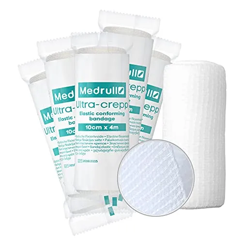 Medrull 15 Stück 10cm x 4m Mullbinden Set von Medrull