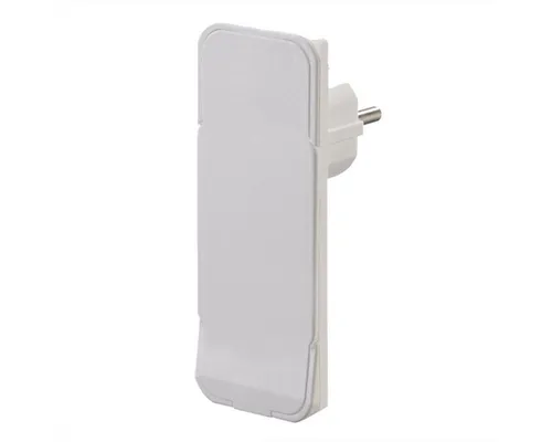 Bachmann Flat Plug CEE7/7 weiss Stromadapter, wieder anschliessbar, ohne Leitung, 933.002