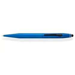Füllfederhalter Kugelschreiber Tech2 mit Stylus Metallic Blau - Kugelschreiber mit integriertem Stylus, ideal für präzises Schreiben und Bedienen von Touchscreens, in elegantem Metallic Blau.