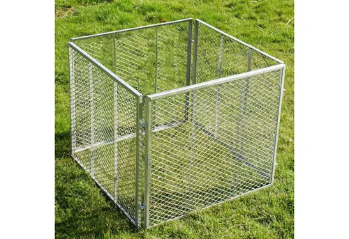 Holmwerk Komposter 80x80x70 cm aus Streckmetall - Komposter für schnelles und umweltfreundliches Kompostieren, einfach montierbar und erweiterbar, ideal für jeden Garten.