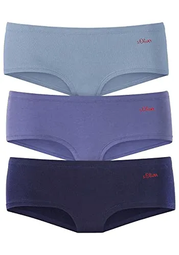 s.Oliver Damen Hipster im 3er-Pack, Basic, weich