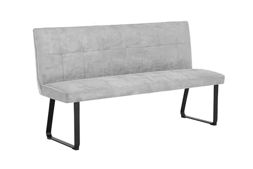 byLIVING Bank TALEA 160 cm, hellgrau in grau von byLIVING