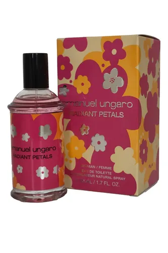 Emanuel Ungaro Radiant Petals Eau de Toilette 50ml Spray - Eau de Toilette für Damen mit floralen Noten, ideal für den täglichen Gebrauch und besondere Anlässe. Erleben Sie einen frischen, blumigen Duft, der die Sinne verführt.