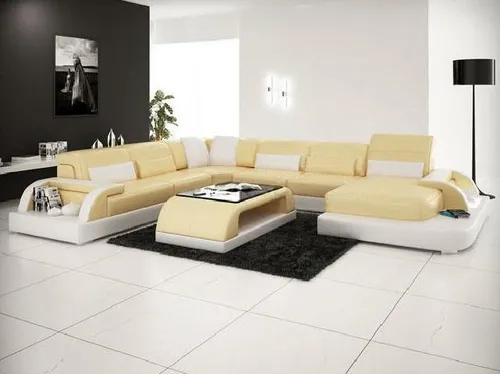 Wohnlandschaft Couch Polster Eck Garnitur Designer Ledersofa Big Sofa  WetzlarA