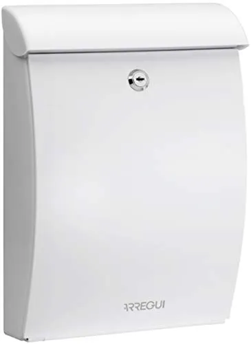 ARREGUI Wandbriefkasten aus Kunststoff - Größe M, Wetterfest - Wandbriefkasten aus hochbeständigem Kunststoff, witterungs- und korrosionsbeständig, ideal für DIN A4 Post und Zeitschriften. Einfache Montage und Schutzklappe für optimalen Wetterschutz.