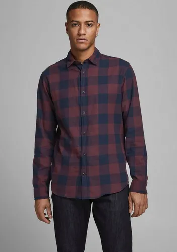 JACK&JONES Slim Fit Business Shirt - Weiches Langarm Twill Oberteil - Herrenhemden in schmalem Schnitt aus robuster Baumwolle, ideal für Business-Looks und bequem im Tragen.