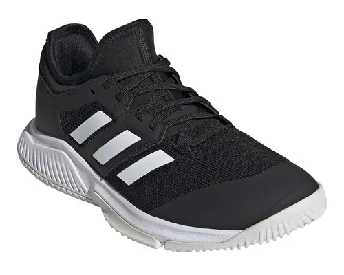 adidas Court Team Bounce Hallen-Indoorschuhe für Damen - Squashschuhe Damen mit atmungsaktivem Obermaterial und Bounce Dämpfung für ultimativen Komfort. Ideal für Volleyball, Handball und Badminton.