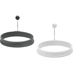 LURCH Eiformer oval light-/iron grey 2er Set