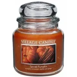 Spiced Pumpkin 389g in orange von Village Candle