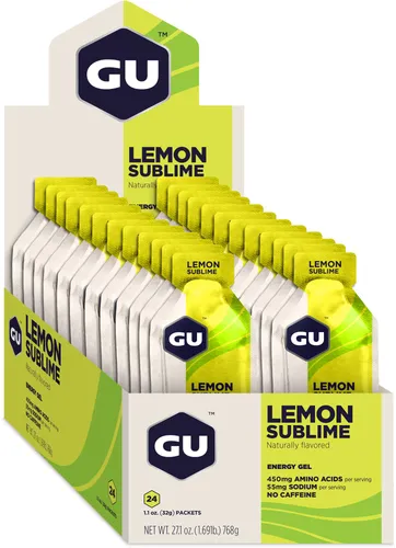 GU Unisex Energy Gel Lemon Sublime – Karton (24 x 32g)
