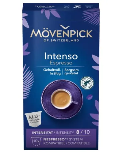 Mövenpick Kaffeekapseln Intenso Espresso, 10 Stück
