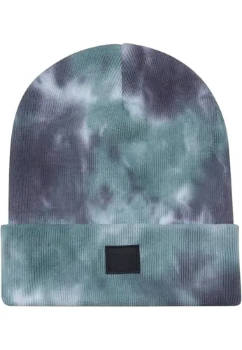 Urban Classics Unisex Tie Dye Beanie M TZE, Grey/Teal, Einheitsgröße EU