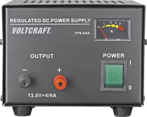 VOLTCRAFT FSP-1134 Labornetzgerät - Labor-Stromversorgungen mit festem Ausgang von 13.8 V/DC und 4 A, ideal für präzise Tests und Experimente.