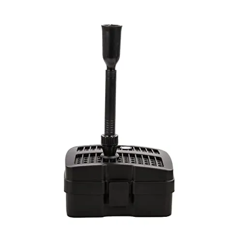 AquaForte GFU-5005 Springbrunnenpumpe + 5W UV-C, Leistung 38W, Max. Förderhöhe 2 M, Max. Durchfluss 2 m3 pro Stunde, Max. Teichgröße 2,5 m3, 13/19/25 mm Anschluss, Max. Druck 2 Bar, klares Wasser