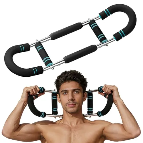 Twister Armtrainer, U-förmig Fitnessgeräte& Tragbar – Verstellbares Brust Trainingsgerät(30-50kg) für Brust, Arme, Schultern| Tragbarer Power Twister mit Abnehmbarem Design für Home Gym, Büro & Reise