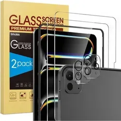 Panzer Schutz Glas für iPad Pro 11 Zoll M4 2024 - Hochwertiges Schutzglas für iPad Pro 11 Zoll, inklusive 2x Anti-Kratzer Schutzfolie, ideal für Erwachsene und Unisex. Schützt effektiv vor Kratzern und Stößen.