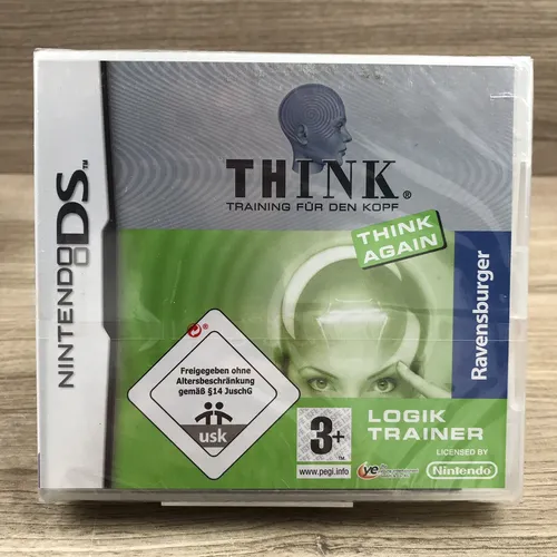 Nintendo DS Spiel THINK Logik Trainer: Think Again - Familienfreundliches Kopftraining für alle Altersgruppen, fördert logisches Denken und Problemlösungsfähigkeiten.