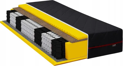 Matratze 100x200 cm, H3 und H4 in Einer Matratze, Taschenfederkern mit Kokos