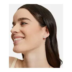 Tamaris Ohrstecker TJ-0517-E-08 Silber - Ohrringe für Damen, aus hochwertigem Edelstahl mit floralen Glasperlen, ideal als Geschenkidee für besondere Anlässe