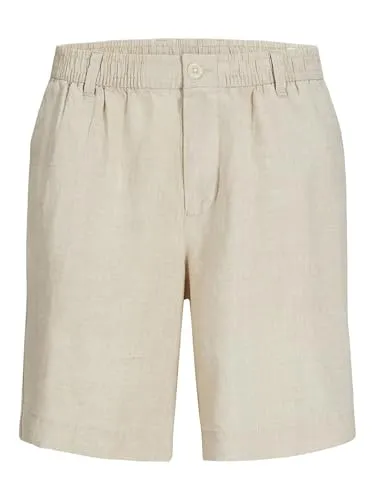JACK & JONES Male Shorts Wide Leg Fit - Herren-Shorts aus 100% Leinen, im lässigen Wide Leg Fit für optimalen Tragekomfort und stilvollen Look.
