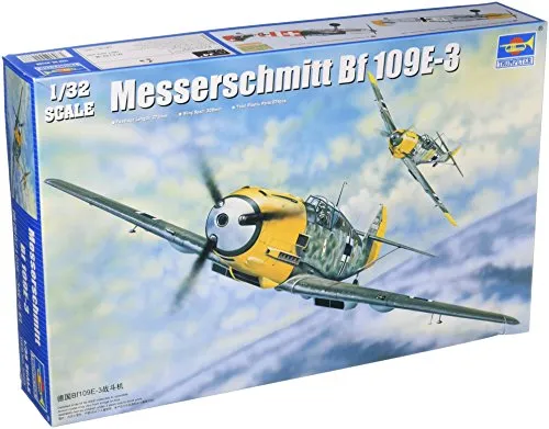 Trumpeter 02288 - 1:32 Messerschmitt Bf 109E-3 Bausatz - Flugzeuge: Hochdetaillierter Bausatz für Modellbau-Enthusiasten, ideal für realistische Nachbildungen.