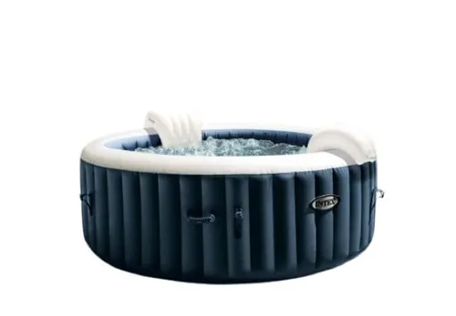 Intex Whirlpool 196 x 71 cm PureSpa für max. 4 Personen - Whirlpools für entspannende Momente, mit 120 Luftdüsen für ein luxuriöses Spa-Erlebnis im eigenen Garten.