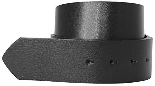 BELTINGER Gürtel aus Vollrindleder ohne Schnalle 5 cm | Breiter Jeans-Gürtel für Damen und Herren | Schwarz 105cm - Hochwertiger 50mm Ledergürtel aus Vollrindleder, hergestellt in Italien. Ideal für individuelle Anpassung und lange Haltbarkeit. Perfekt für Jeans, Hosen und Freizeit. Einfaches Wechseln der Schnallen für persönlichen Stil.