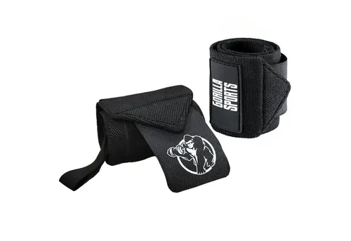 GORILLA SPORTS Handbandage 45x8cm, Baumwolle, mit Klettverschluss, Farbwahl - Gym Wrist Wraps