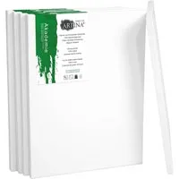 Artina Akademie Keilrahmen 40x40cm FSC 5tlg - Hochwertige Leinwand - Robuster 5-teiliges Keilrahmen-Set aus 100% Baumwolle, ideal für alle Maltechniken. Mit 2-facher Grundierung und gleichmäßiger Oberfläche für perfekte Farbaufnahme.
